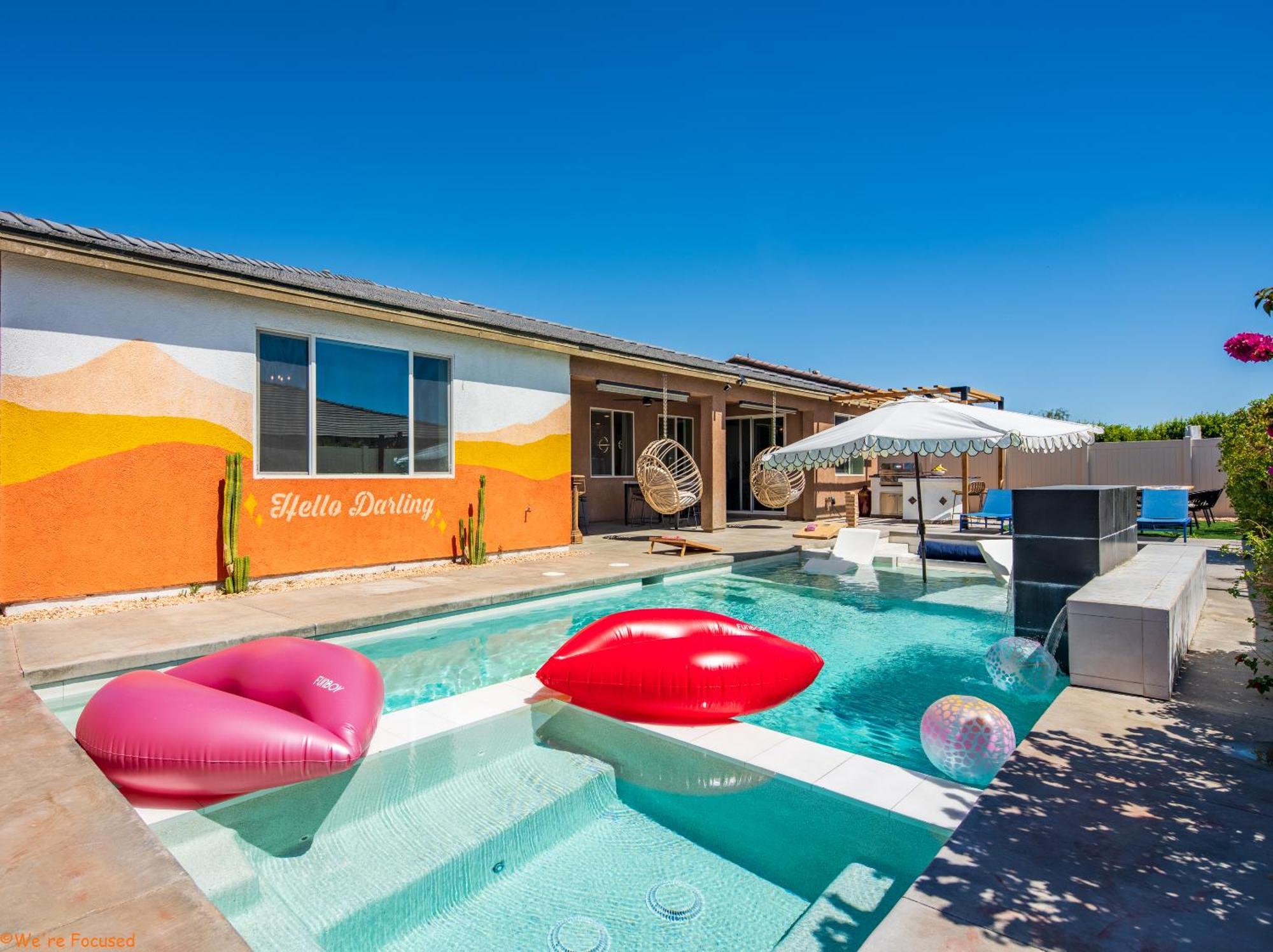 5Br3B Pool, 2Mi To Fstvals, Ev Chrgr, Gym, Games Villa Indio Eksteriør bilde
