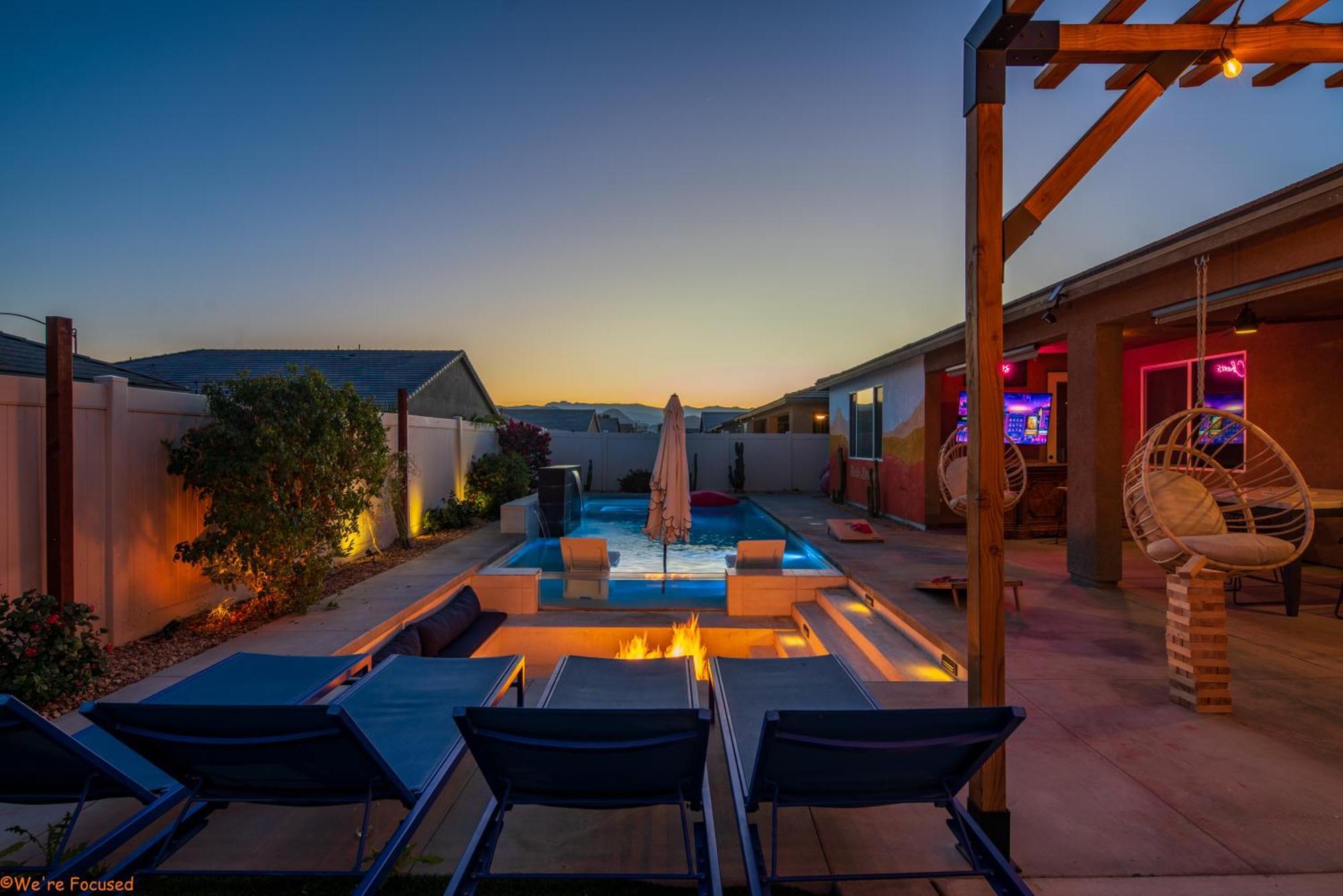 5Br3B Pool, 2Mi To Fstvals, Ev Chrgr, Gym, Games Villa Indio Eksteriør bilde